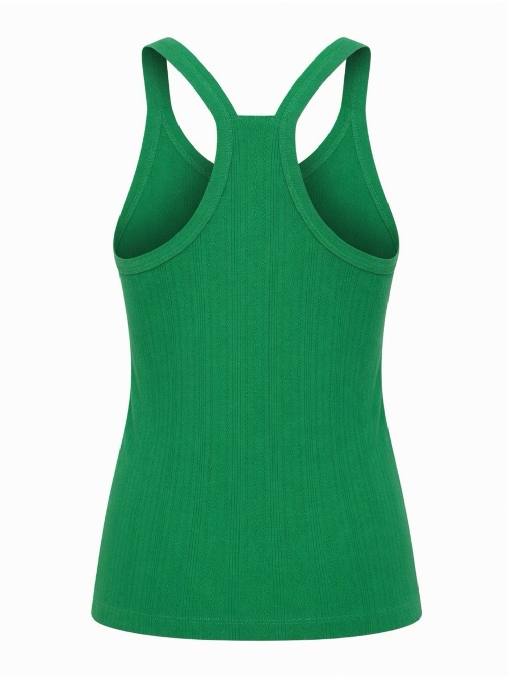 Copper Key Emerald Green Ribbed Racerback Tank - Picture 2 of 2